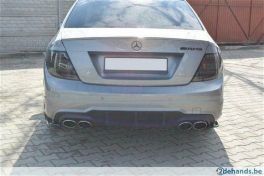 Mercedes C Klasse W204 AMG Pakket 07/10 Rear Side Splitters - 8