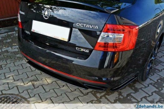 Skoda Octavia III RS Rear Side Splitters - 2