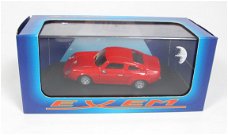 1:43 Exem 1013 Simca Abarth 2000 Clienti rood