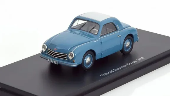 1:43 BoS Models 43035 Gutbrod Superior Coupe 1953 bluegrey - 0