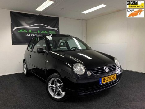 Volkswagen Lupo - 1.4 Comfortline 2003 Zwart / Open Dak / APK 2020 / NAP - 1