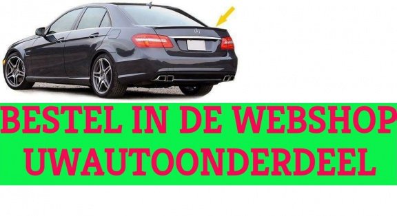 Mercedes E Klasse W212 AMG Look Achterklep Spoiler - 1