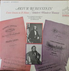 Artur Rubinstein*, Liszt*, Schubert* ‎– Sonata In B Minor / "Wanderer" Fantasy  (CD)  Nieuw Digipack