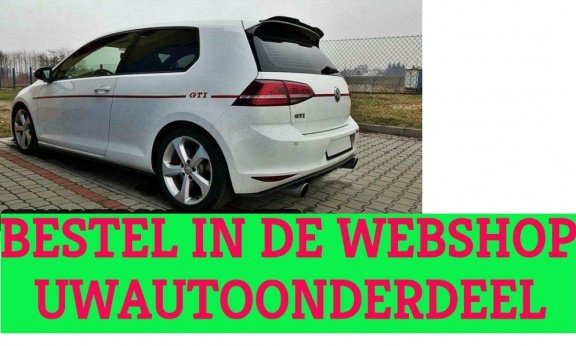 Golf 7 GTI en GTD Achterklep Dakspoiler Spoiler extention - 1