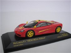 1:43 Minichamps McLaren F1 roadcar Hekorsa rood - geel