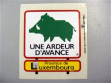 sticker Provincie Luxemburg