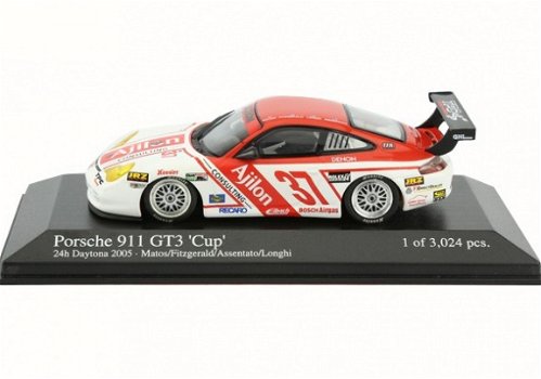 1:43 Minichamps Porsche 911 GT3 Cup 24h Daytona 2005 #37 Ajilon Consulting - 1