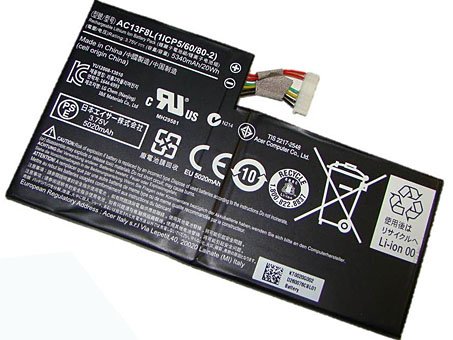 ACER AC13F8L タブレットバッテリー5340mah/20wh - 1