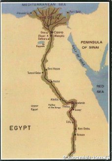 Egypte map of Egypt