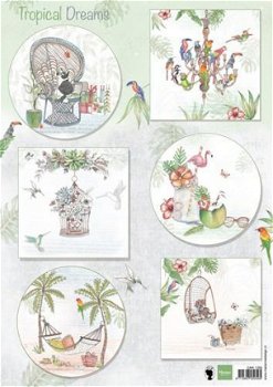 Marianne Design, Knipvel Els - Tropical dreams ; EWK1260 - 1
