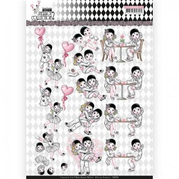 Yvonne Creations, Knipvel Pretty Pierrot 2 - Love is in the air ; CD11254 - 1