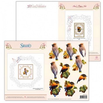 3D Card Embroidery Pattern Sheet #23 with Ann & Sjaak - 1