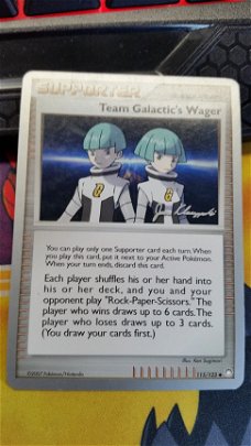 Team Galactic's Wager  115/123  2008 World Championship nm