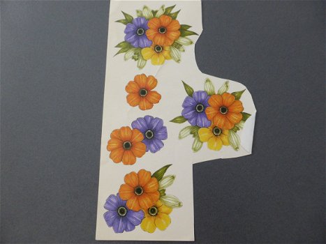 3D Knipvel 345, bloemen - 1