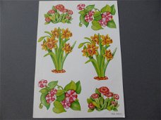 3D Knipvel klein 324, bloemen