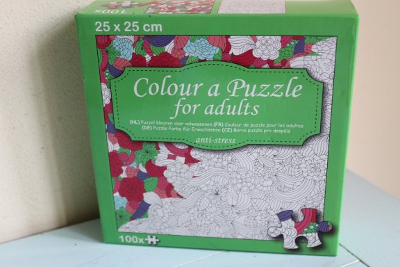 Puzzel kleuren voor volwassenen - nr. 1
