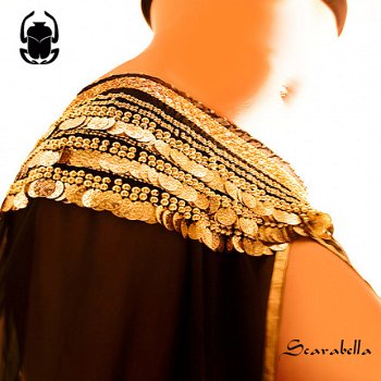 SCARABELLA Buikdans Heupsjaal belt bellydance riem munten gordel rok kleed - 1