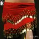 SCARABELLA Heupsjaal bellydance riem buikdans belt munten rok coinbelt rood - 1 - Thumbnail