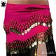 SCARABELLA buikdans heupsjaal bellydance belt roze goud munten rok coinbelt kleed - 1 - Thumbnail