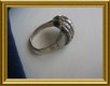Mooie zilveren design ring : grillig - 4 - Thumbnail