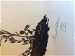 Mooi antiek knipwerk, knipselkunst, papierknipkunst, silhouet, 1929 - 3 - Thumbnail