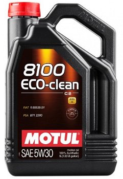 Motorolie MOTUL 101545 5W30 5L 8100 ECO CLEAN C2 / DPF / PSA 06- / B71 2290 / RN - 1