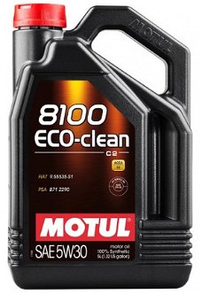 Motorolie MOTUL 101545 5W30 5L 8100 ECO CLEAN C2 / DPF / PSA 06- / B71 2290 / RN