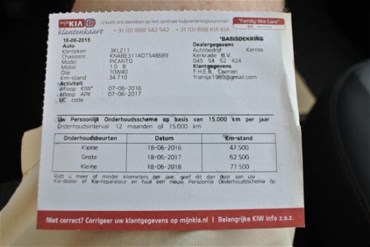 Kia Picanto - 1.0 CVVT 69 PK ISG 3D Base - 1