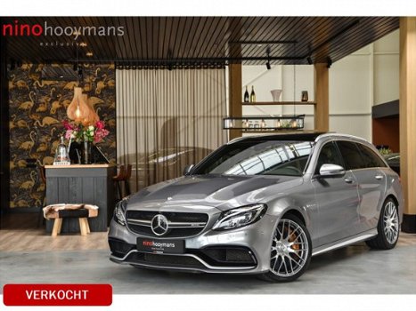 Mercedes-Benz C-klasse Estate - 63 AMG S Performance Ceramic brake/pano/burmester//Memory/headup/dis - 1