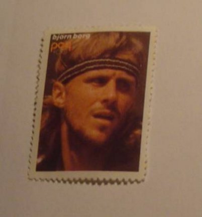 Popfoto zegel Bjorn Borg - nr. 1