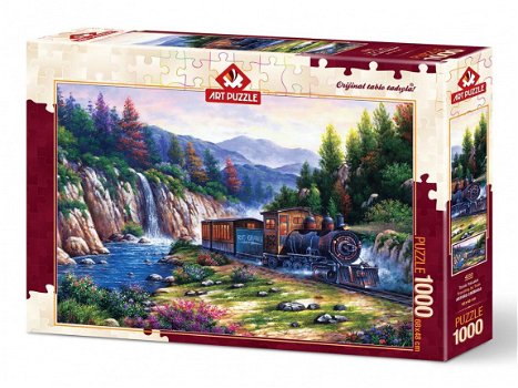 Art Puzzle - Traveling by Train - 1000 Stukjes Nieuw - 2