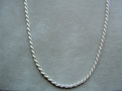 Zilveren halsketting 42 + 45cm (3mm) koord