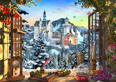 Bluebird Puzzle - Mountain Castle - 1000 Stukjes