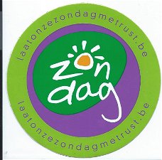 sticker "laat onze Zondag met rust"