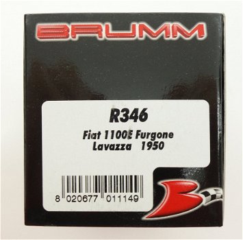 1:43 Brumm R346 Fiat 1100E Furgone 1950 Lavazza - 1