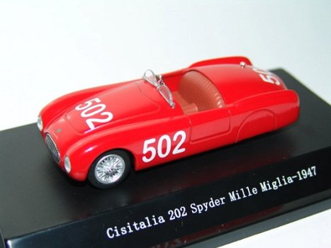 1:43 Starline Cisitalia 202 Spyder rood #502 MM - 1