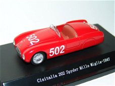 1:43 Starline Cisitalia 202 Spyder rood #502 MM