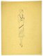 A309 Art Deco Modeontwerp Lijntekening (c. 40 x 29,5 cm) - 1 - Thumbnail