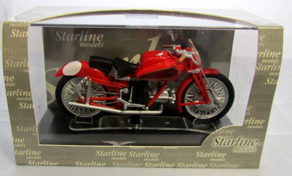 1:24 Starline 990387 Moto Guzzi Dondolino rood - 2