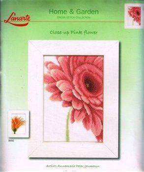 LANARTE BORDUURPAKKET PINK FLOWER 35053 - 1