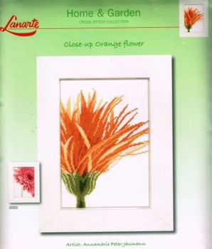 LANARTE BORDUURPAKKET ORANGE FLOWER 35052 - 1