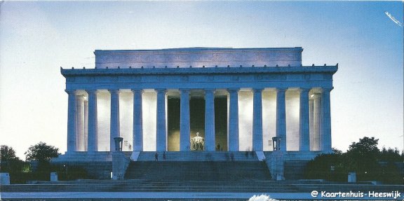 Amerika Lincoln memorial at dusk - 1