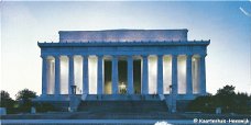 Amerika Lincoln memorial at dusk