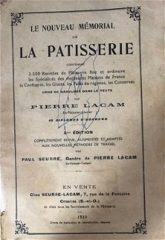 La patisserie, Oud Frans kookboek - 1