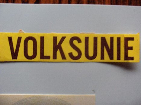 sticker Volksunie - 1