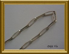 Oud zilveren (835) armbandje : schakels