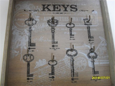 sleutel-bord van hout - 4