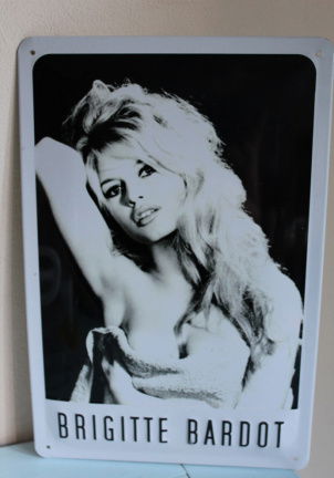 Blikken bord Brigitte Bardot - nr. 1