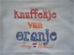 Romper kort mouw Knuffeltje van oranje maat 68 - 2 - Thumbnail