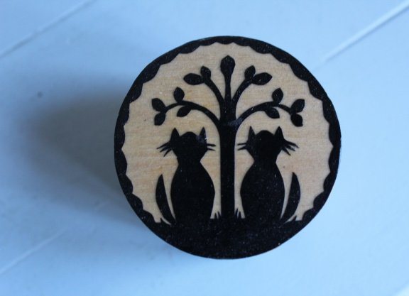 Klein decoratief doosje met katten - nr. 1